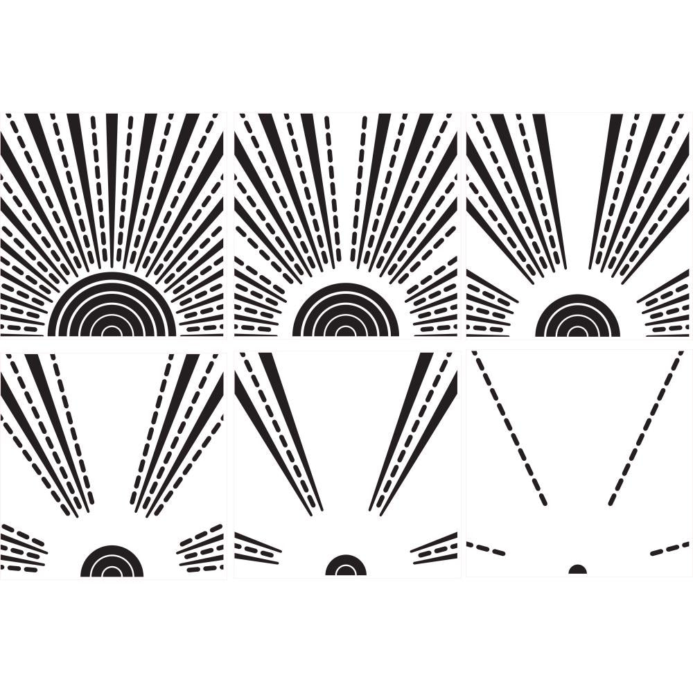 Maker Forte Layered Stencils 6X6 - Sunrise & Sunset
