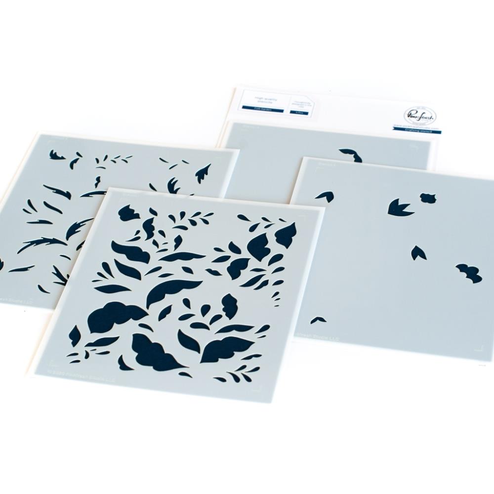Pinkfresh Studio Stencils - Folk Garden Layering