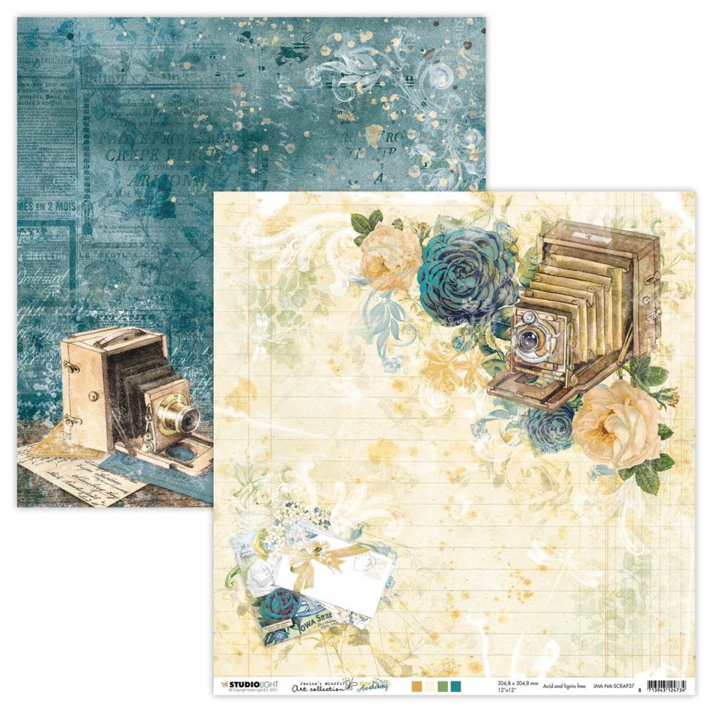 Copy of Jenine's Mindful Art New Awakening Double-Sided Cardstock - NR. 37 Vintage Camera