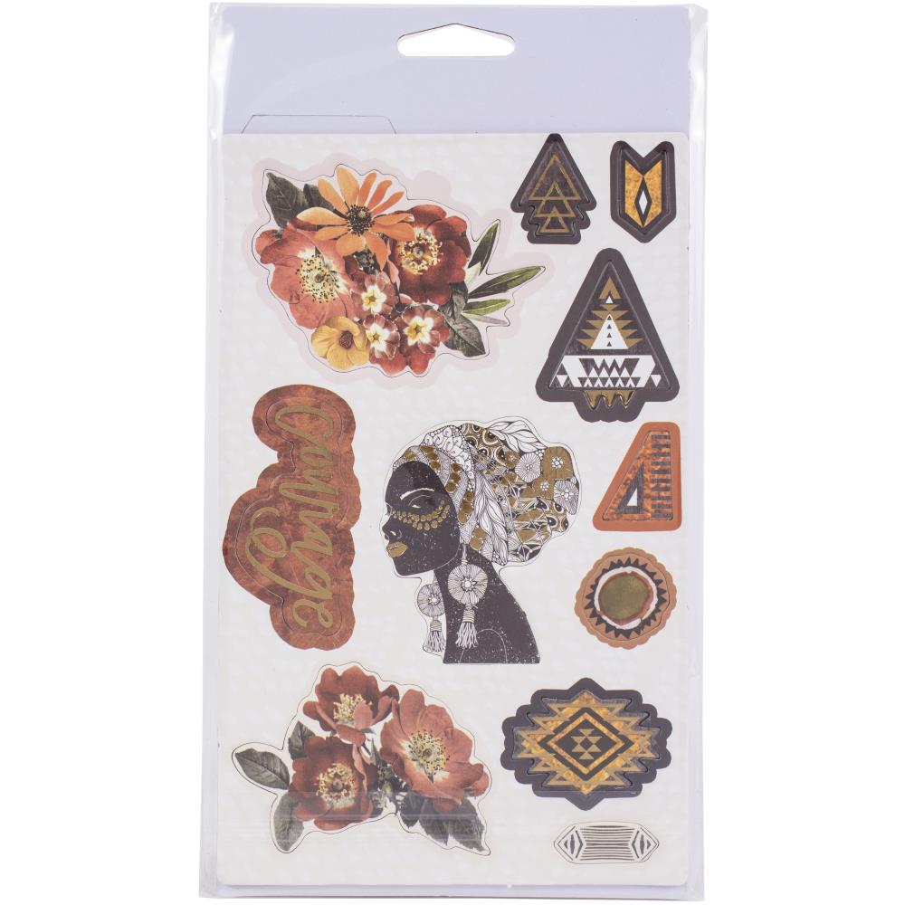 Prima Marketing Chipboard Stickers - Diamond.