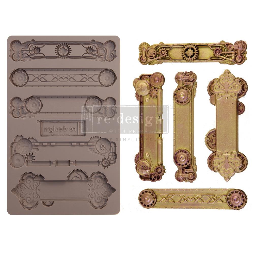Prima Marketing Re-Design Mould - Steampunk Plates