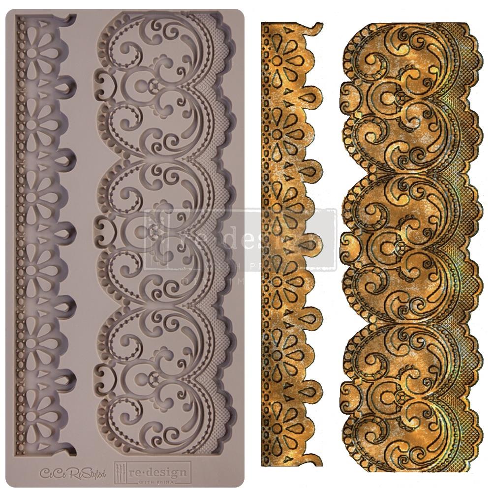 Prima Marketing Re-Design Mould - Border Lace