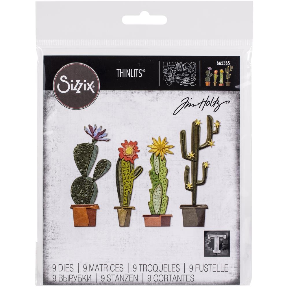 Sizzix Thinlits Dies - By Tim Holtz - Funky Cactus