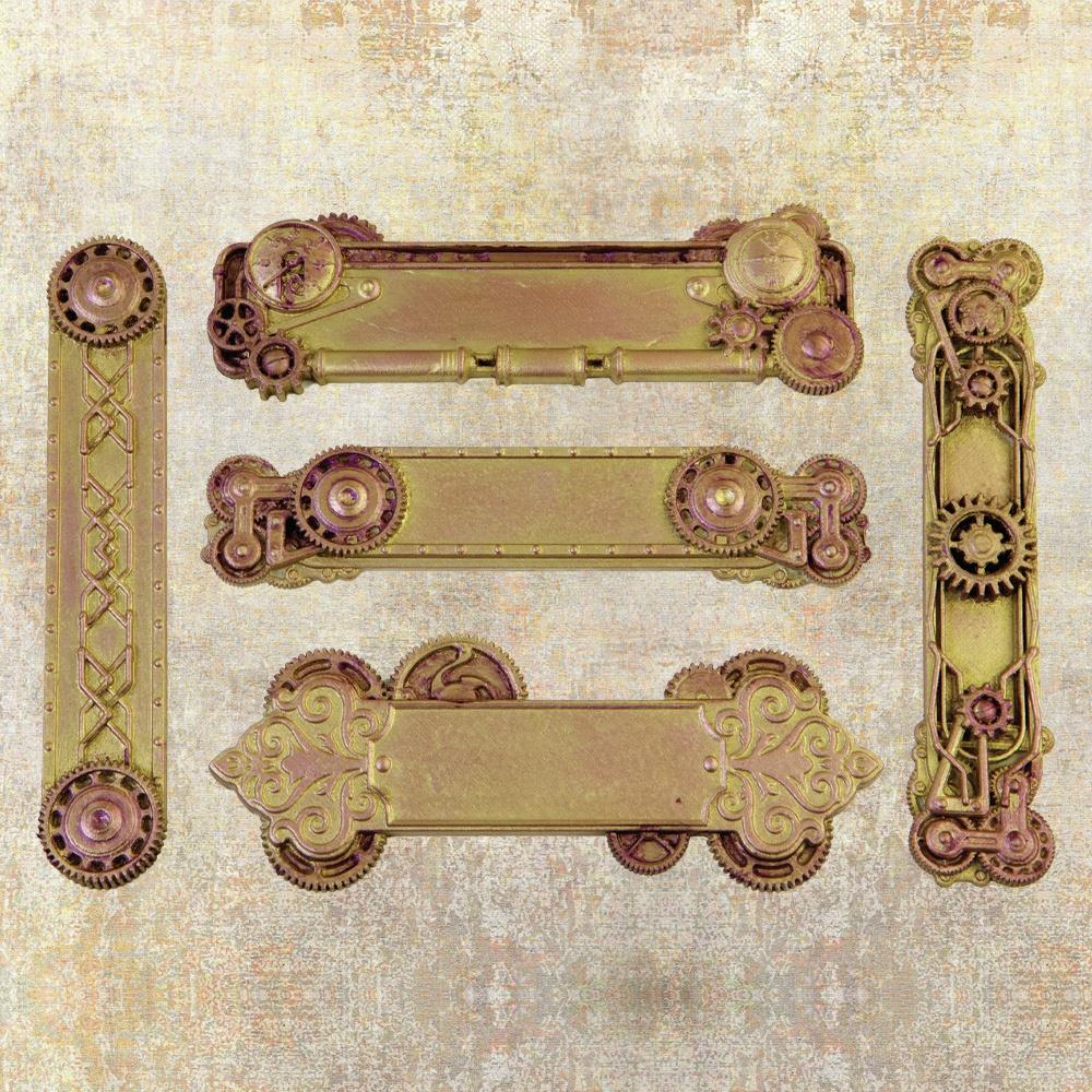 Prima Marketing Re-Design Mould - Steampunk Plates.