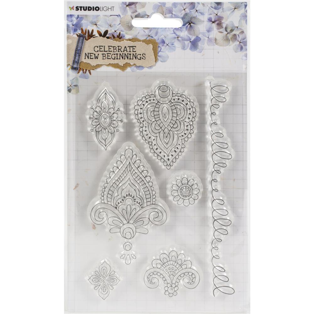 Studio Light New Beginnings Clear Stamps - Celebrate New Beginnings