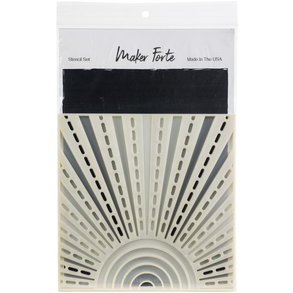 Maker Forte Layered Stencils 6X6 - Sunrise & Sunset