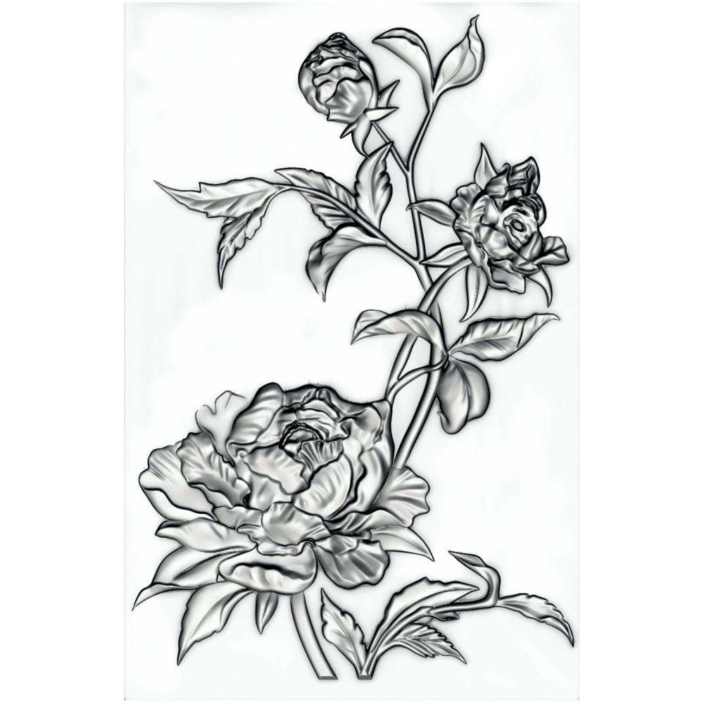 Sizzix 3D Impresslits Embossing Folder By Tim Holtz - Mini Roses