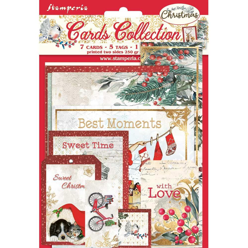 Stamperia Cards Collection - Romantic Christmas