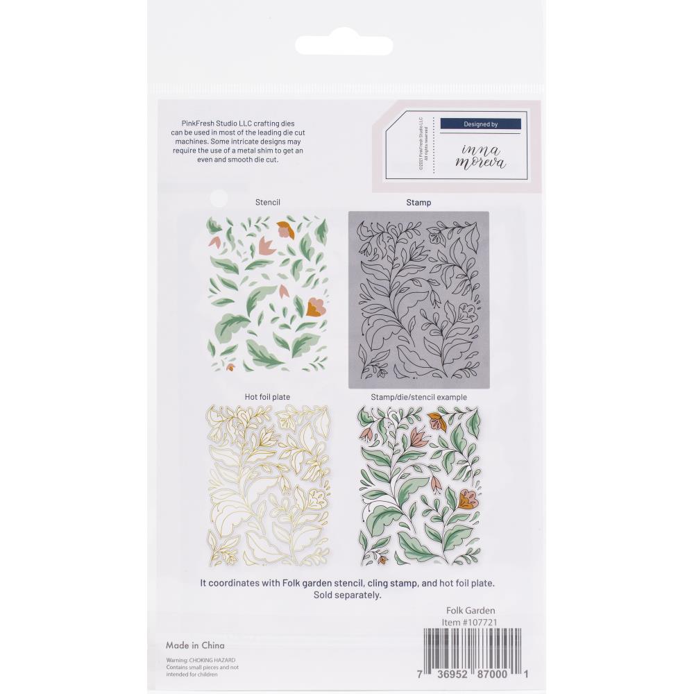 Pinkfresh Studio Die - Folk Garden.