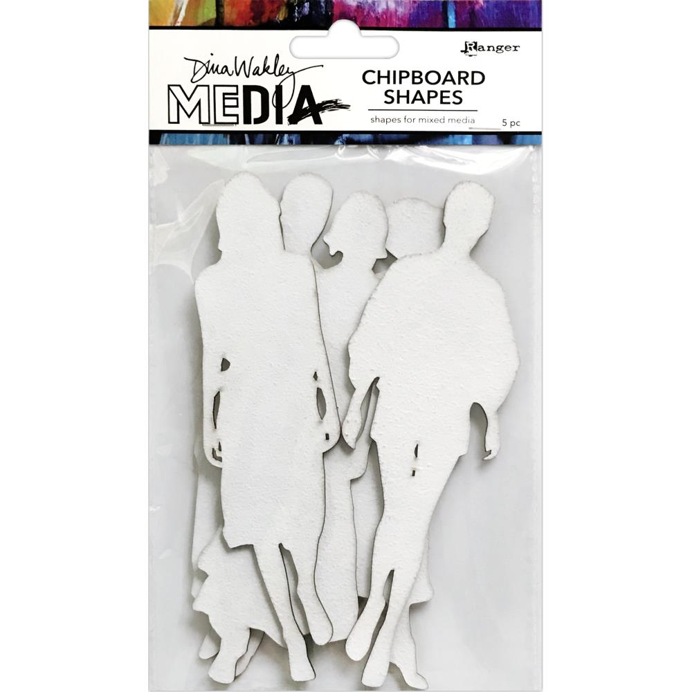 Dina Wakley Media Chipboard Shapes - The Women