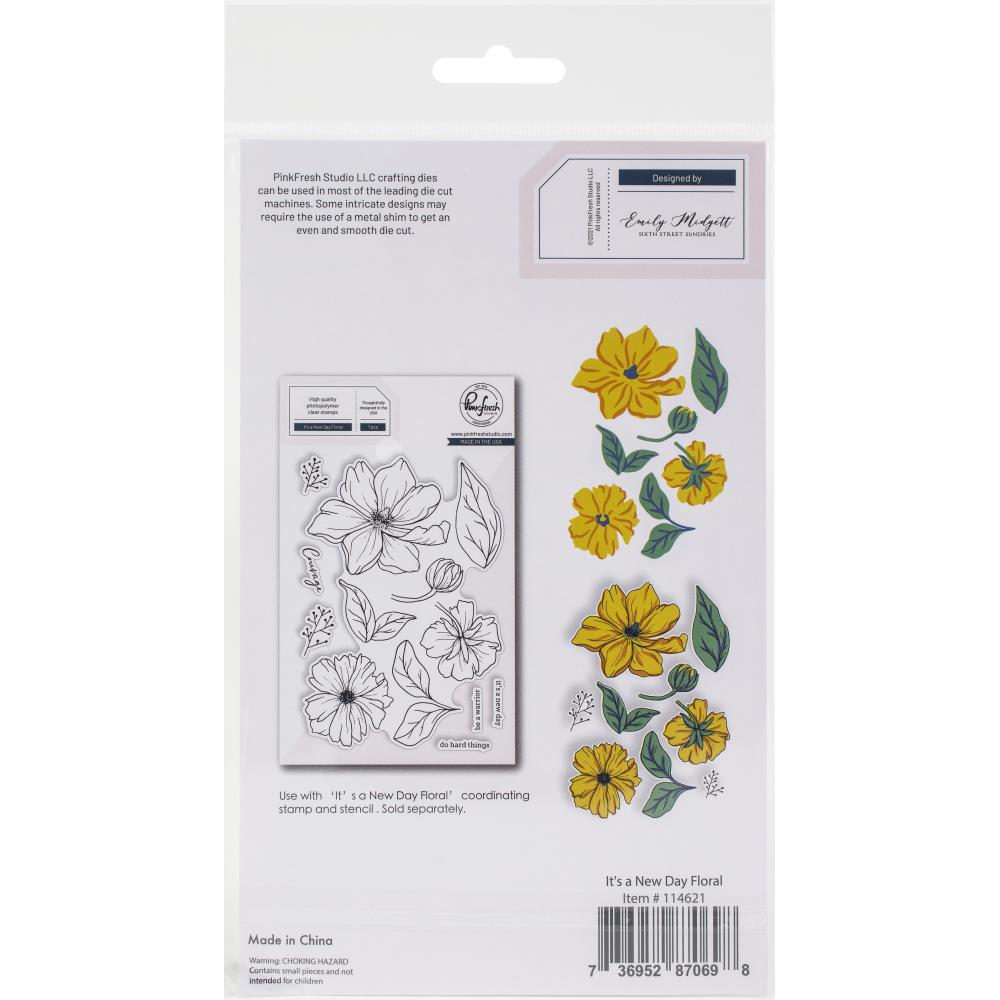 Pinkfresh Studio Die - Its A New Day Floral.