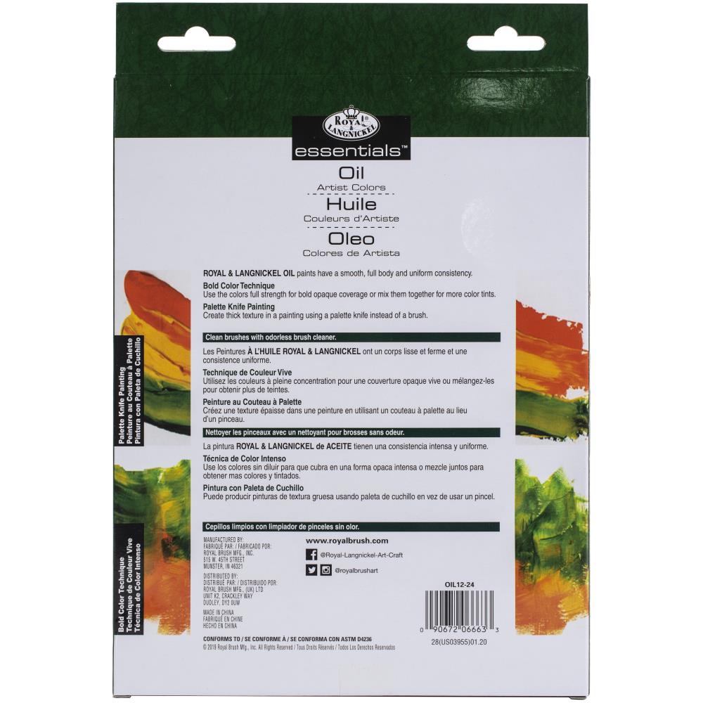 Royal & Langnickel Essentials Oil Paint 24pc Set