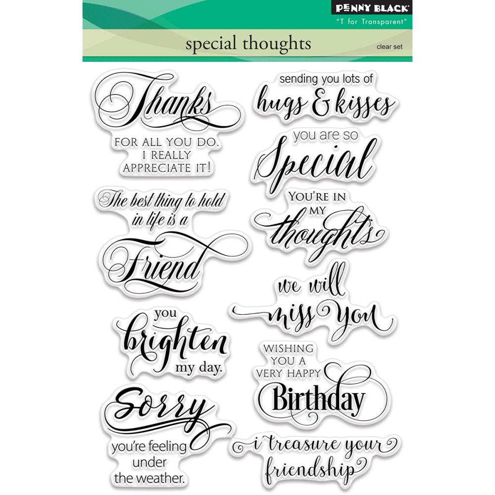 Penny Black Cling Clear Stamps - Special Thoughts
