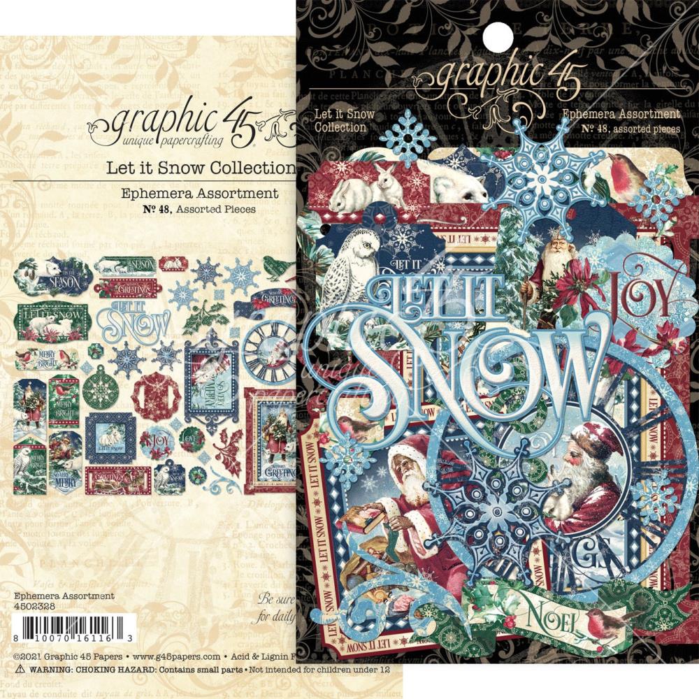 Graphic 45 - Cardstock Die-Cut Assortment - Let It Snow