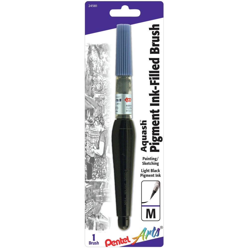 Pentel Arts Aquash Water Brush W Pigment