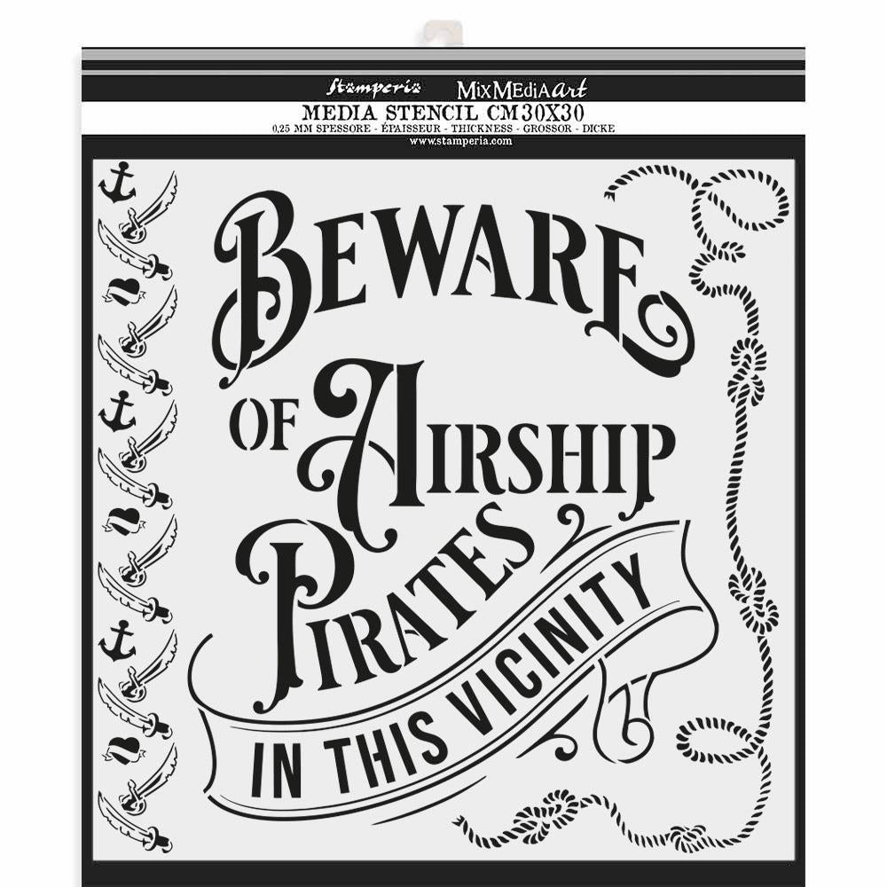 Stamperia Stencil - Pirates, Lady Vagabond Lifestyle