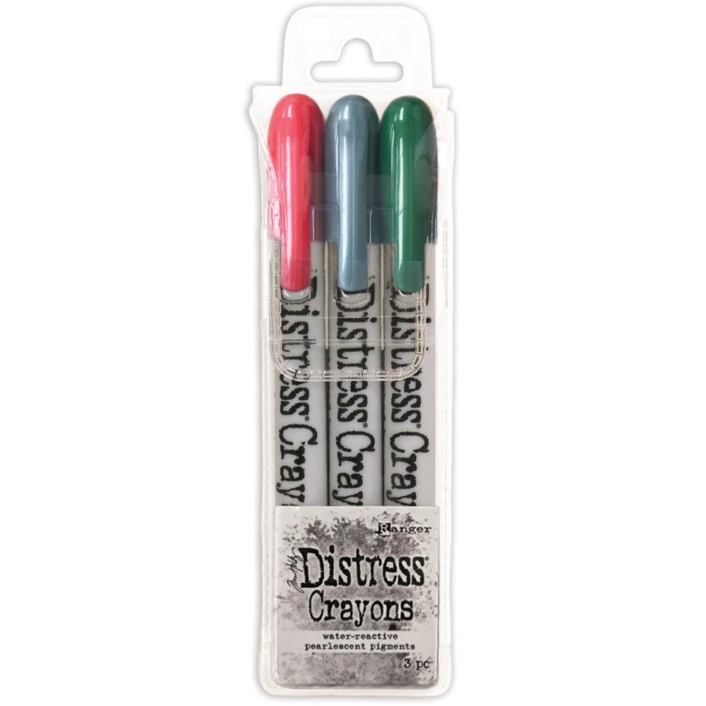 Tim Holtz Distress Crayon Pearl Set - Holiday Set# 1