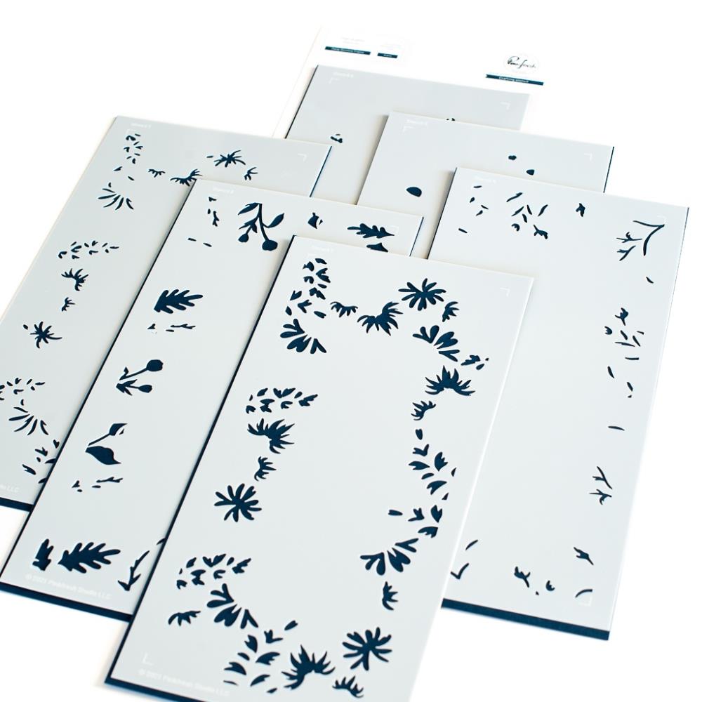 Pinkfresh Studio Stencils - Daisy Slimline Frame Layering
