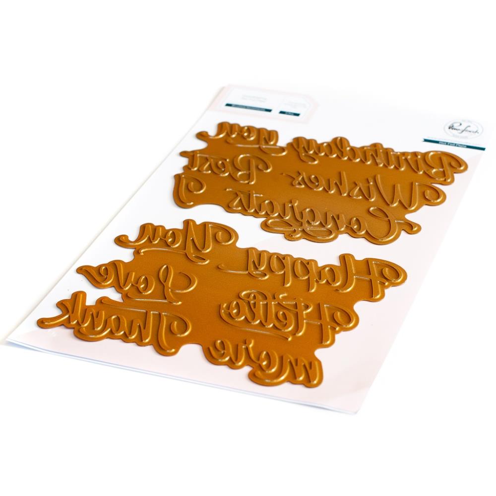 Pinkfresh Studio Hot Foil Plate - Brushed Sentiments