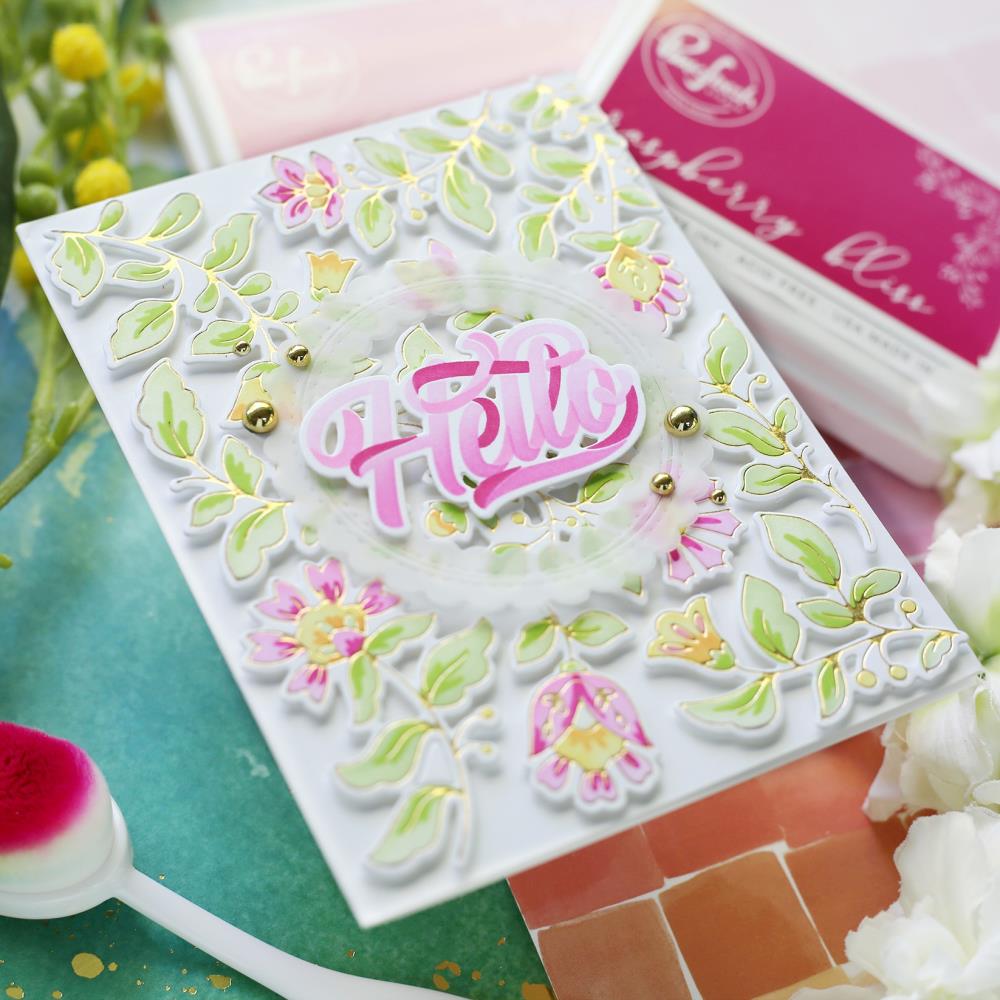 Pinkfresh Studio Stencils - Brushed Sentiments