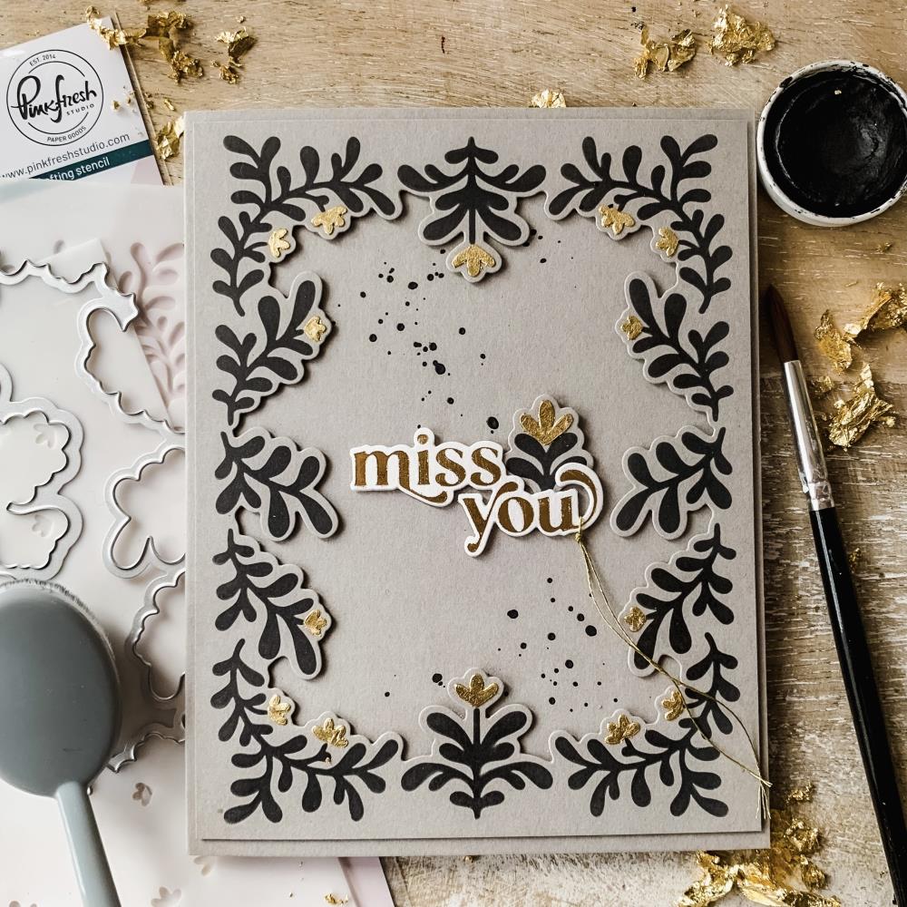 Pinkfresh Studio Die - Sweet Leaves Frame