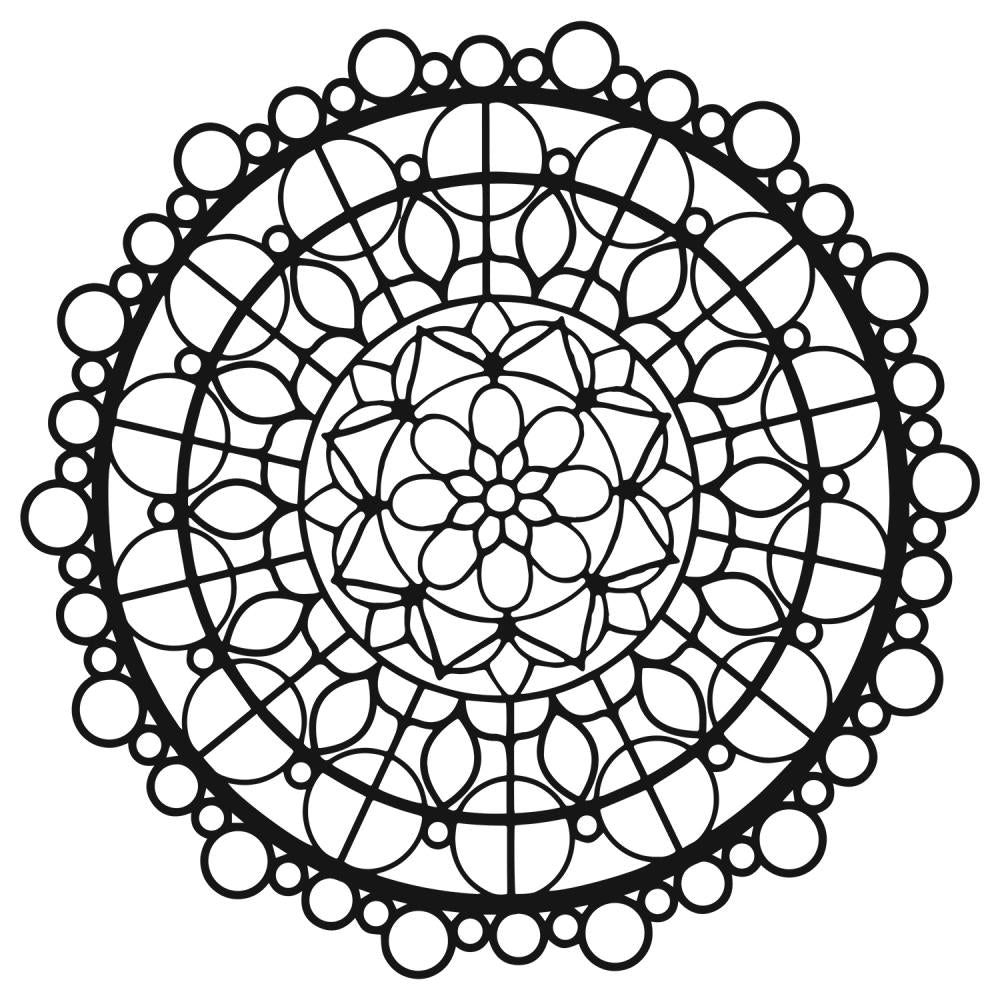 Crafters Workshop Template 6X6 - Beaded Mandala