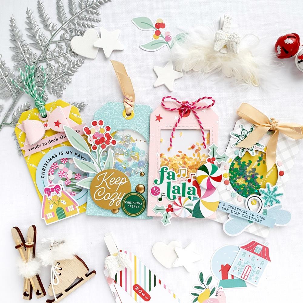 Pinkfresh Studio Essentials Die Set - Foldable Shaker Tags