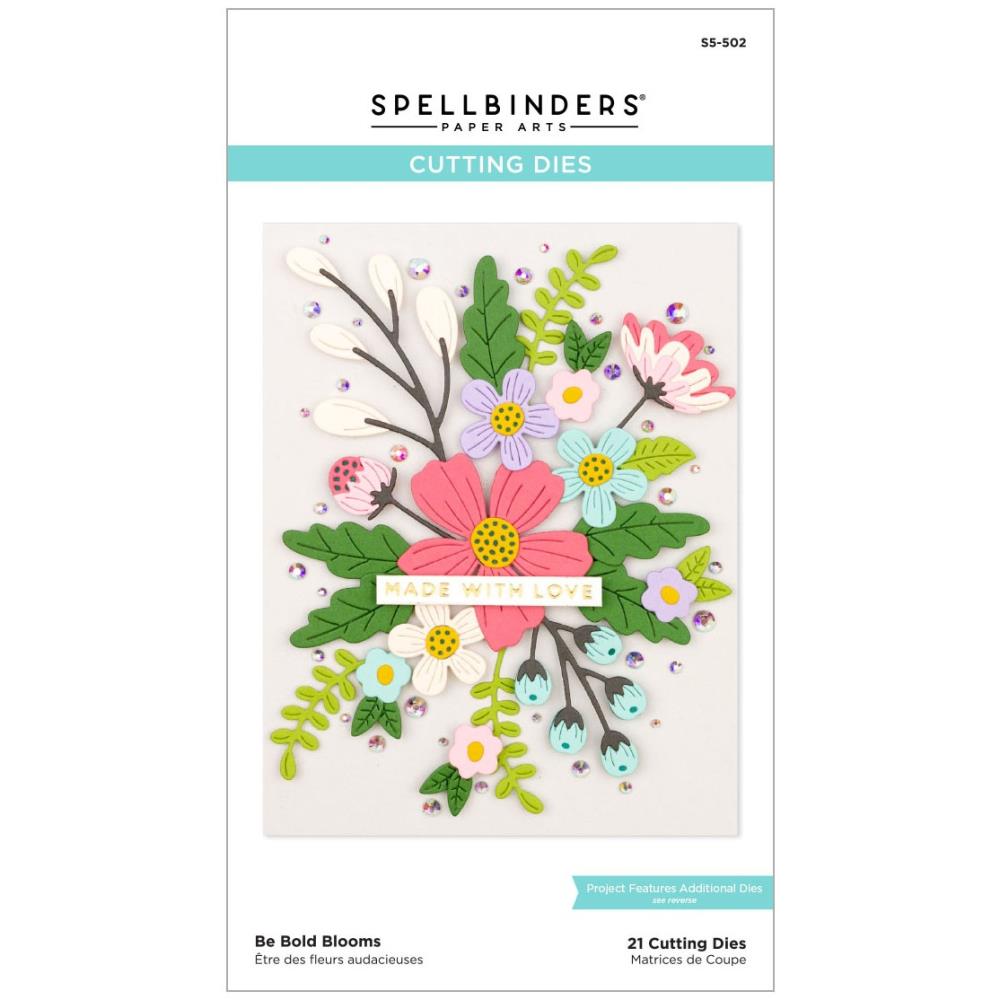 Spellbinders Etched Die - Be Bold Blooms