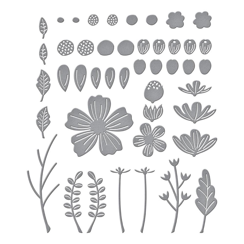 Spellbinders Etched Die - Be Bold Blooms