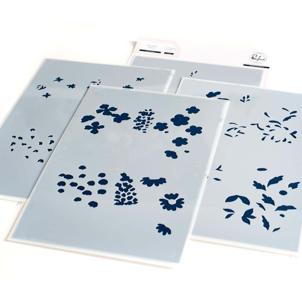 Pinkfresh Studio Stencils - Beautiful Blooms Layering