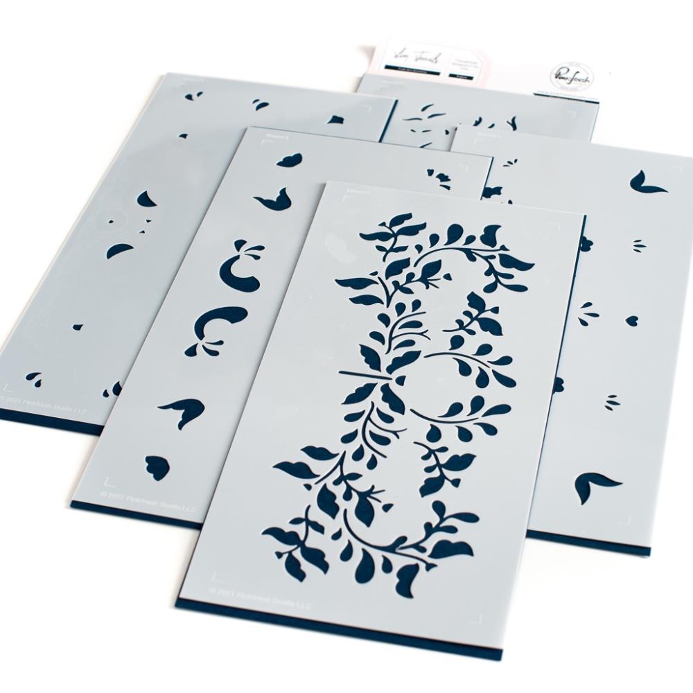 Pinkfresh Studio Stencils - Folk Art Layering