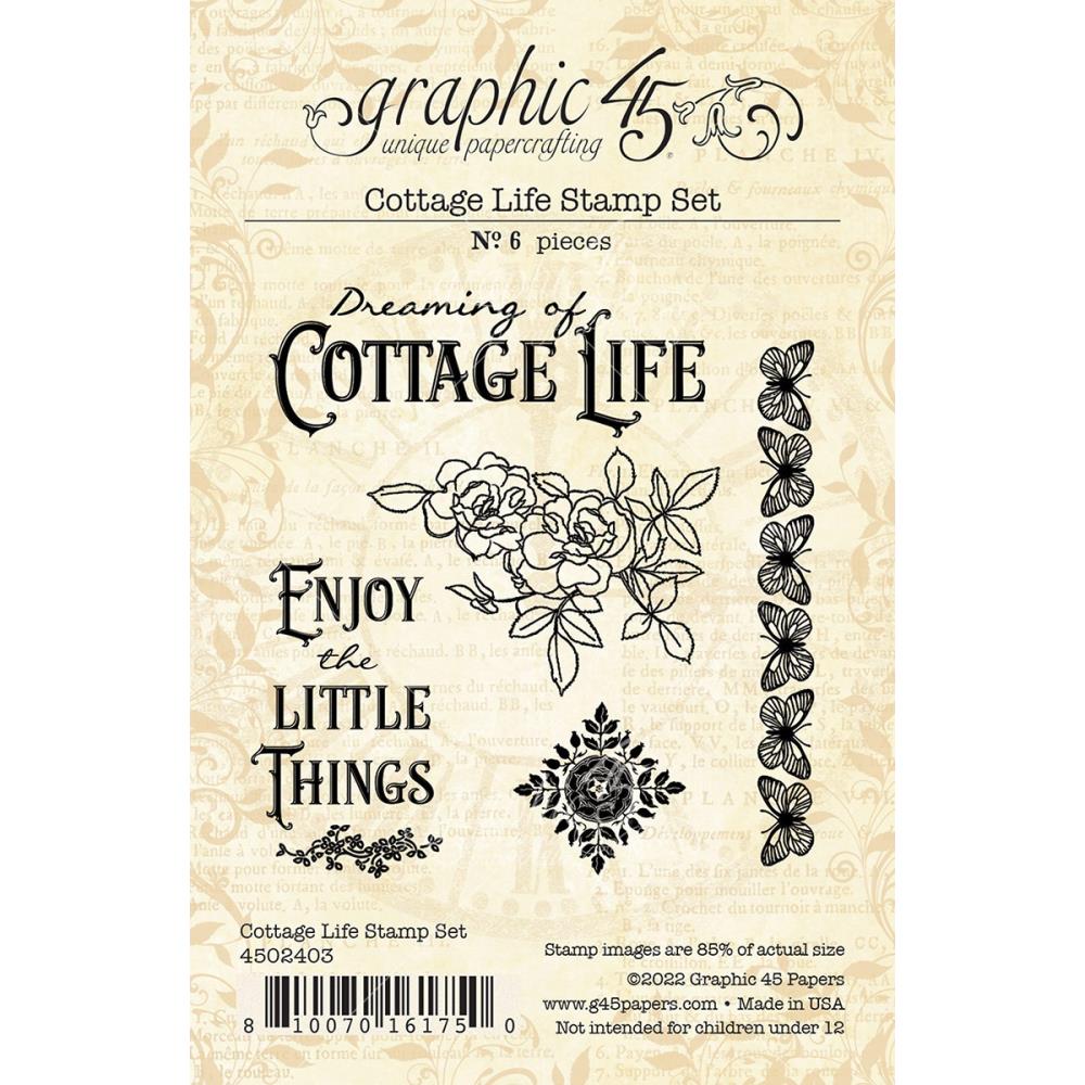 Graphic 45 Stamp Set - Cottage Life