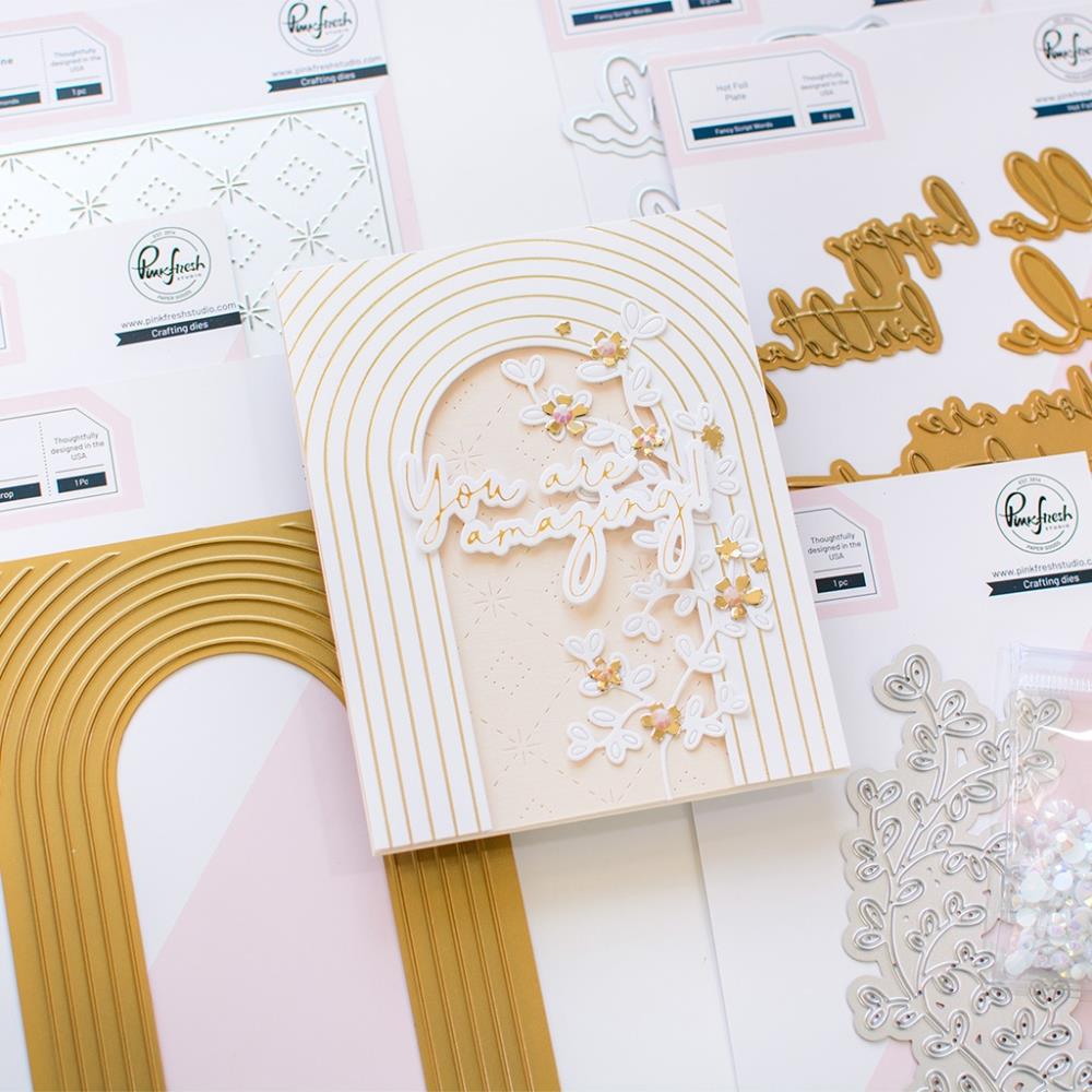 Pinkfresh Studio Hot Foil Plate - Arch Backdrop