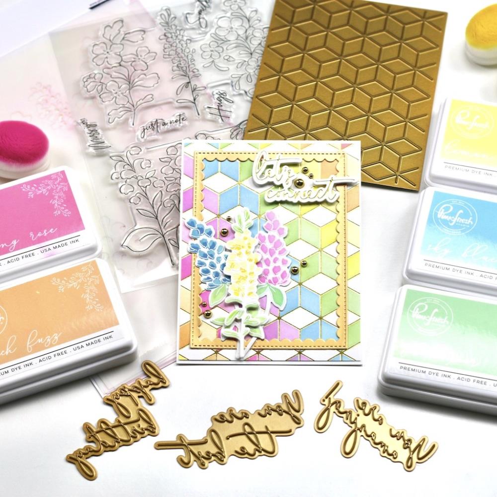 Pinkfresh Studio Hot Foil Plate - Fancy Script Words