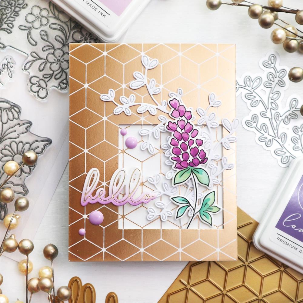 Pinkfresh Studio Hot Foil Plate - Geo Blocks