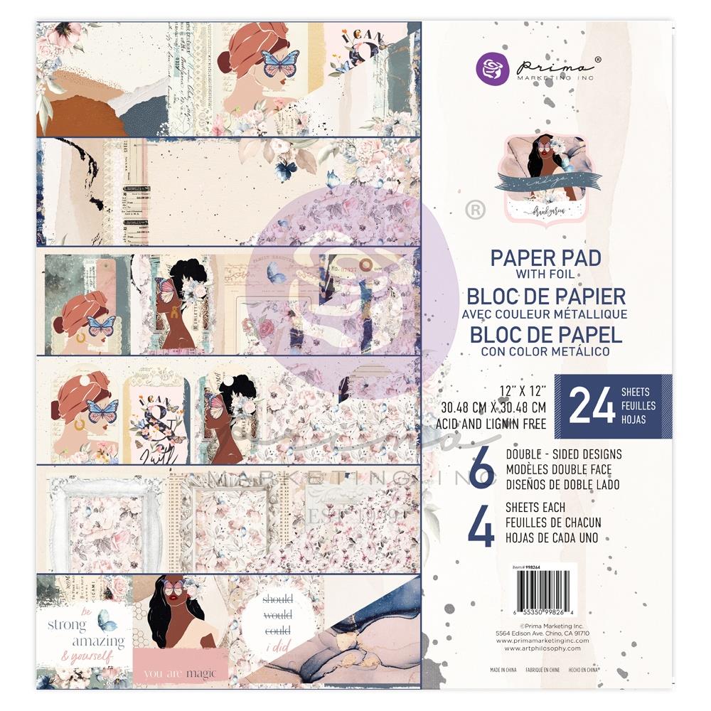Prima Marketing 12x12 Double-Sided Paper Pad - Indigo