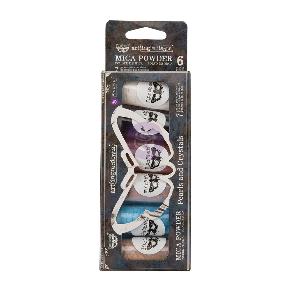 Finnabair Art Ingredients Mica Powder Set - Pearls & Crystals