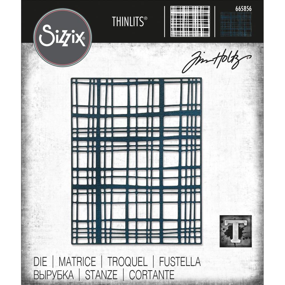 Sizzix Thinlits Dies By Tim Holtz - Simple Plaid