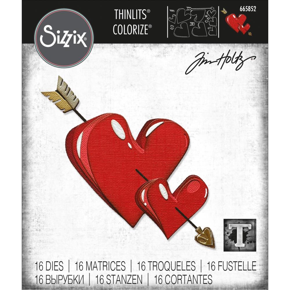 Sizzix Thinlits Dies By Tim Holtz - Lovestruck Colorize