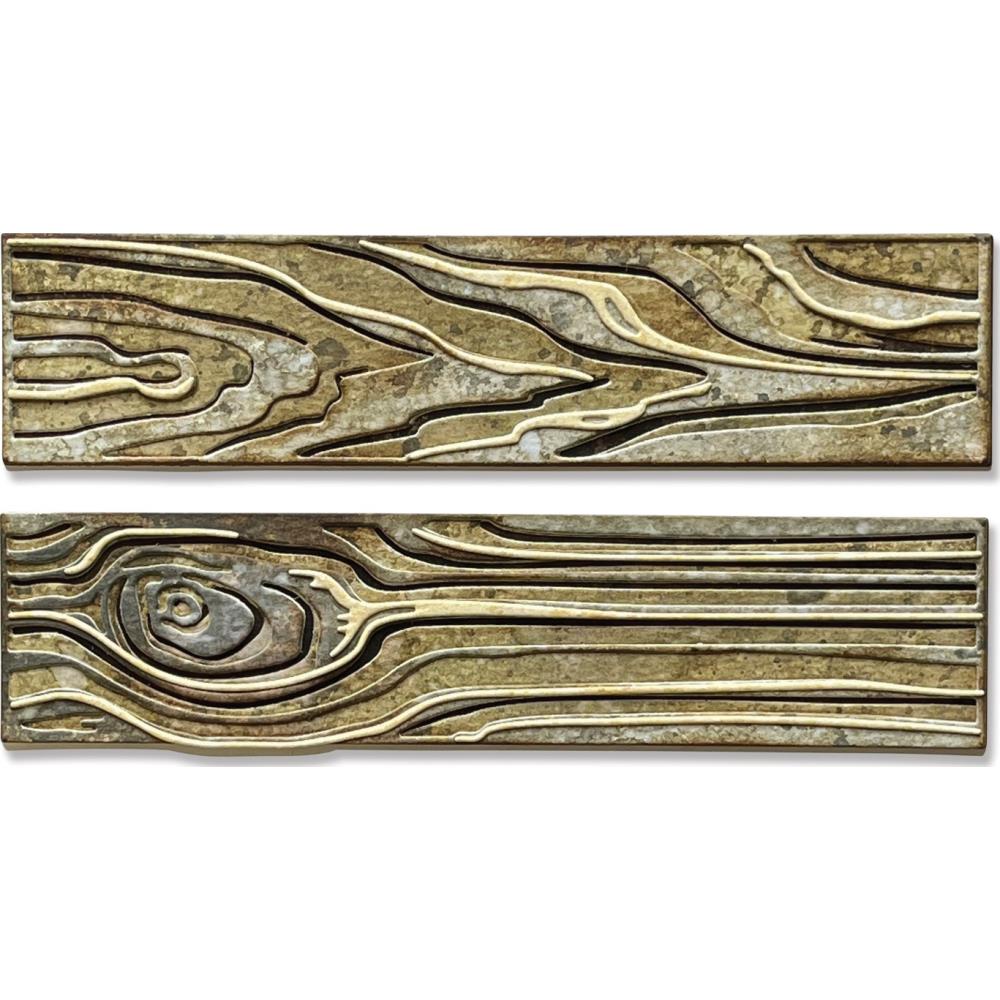 Sizzix Thinlits Dies By Tim Holtz - Woodgrain Colorize