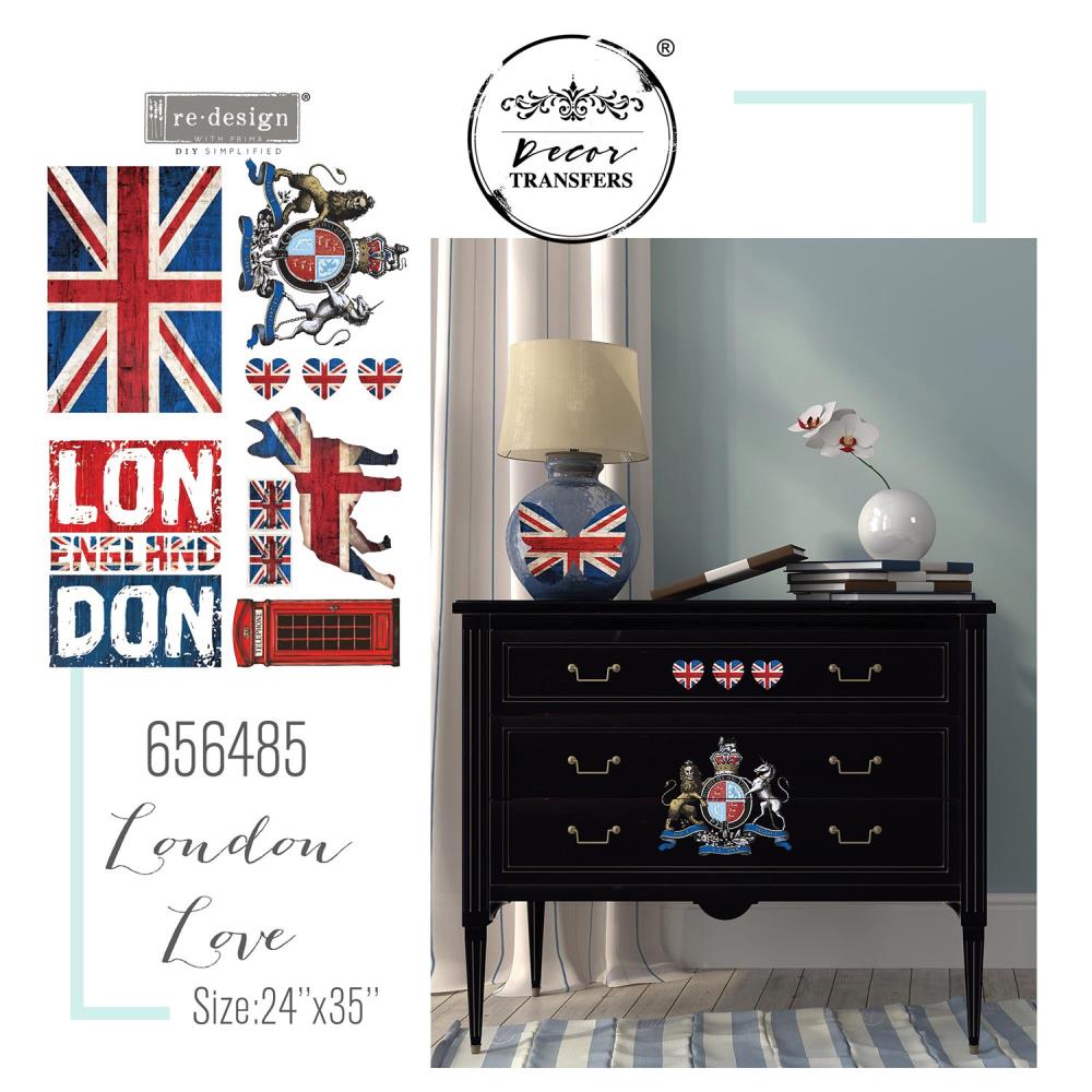 Prima Re-Design Decor Transfer - London Love