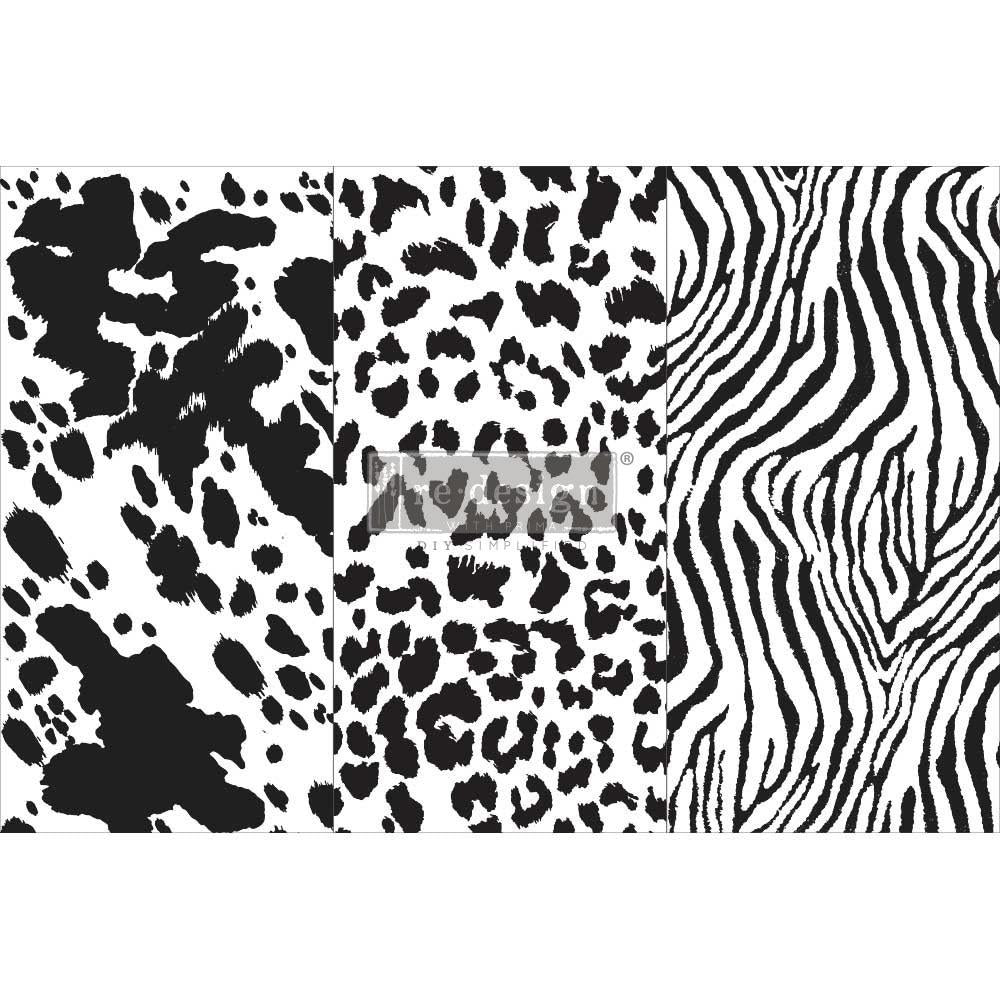 Prima Marketing Re-Design Decor Transfers - Animal Patterns