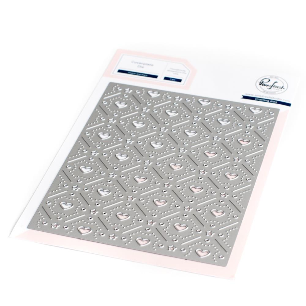 Pinkfresh Studio Die - Hearts & Stars Cover Plate