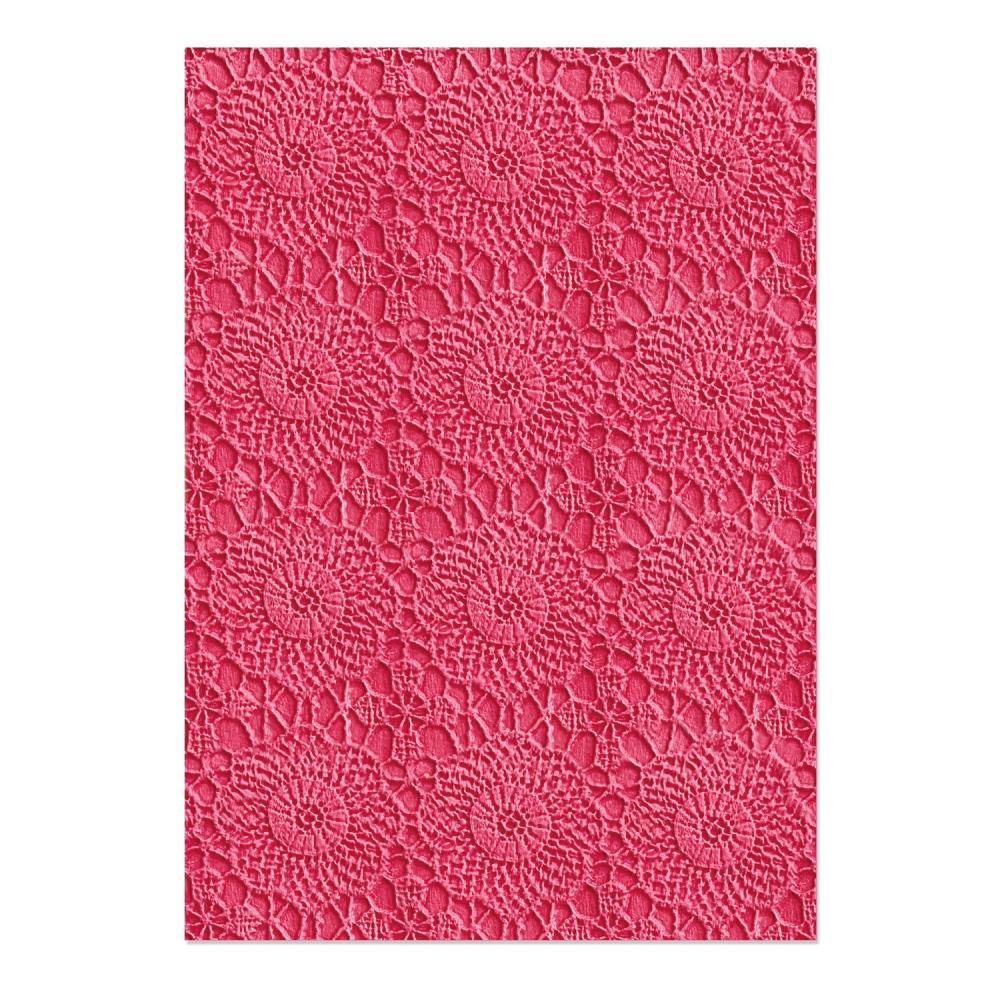 Sizzix 3D Impresslits Embossing Folder - Crochet Mandala