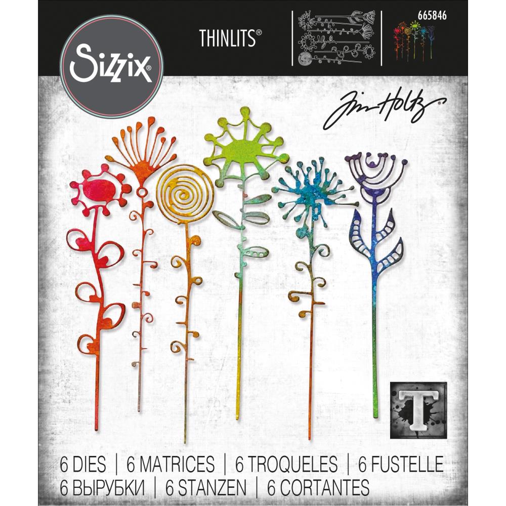 Sizzix Thinlits Dies By Tim Holtz - Artsy Stems