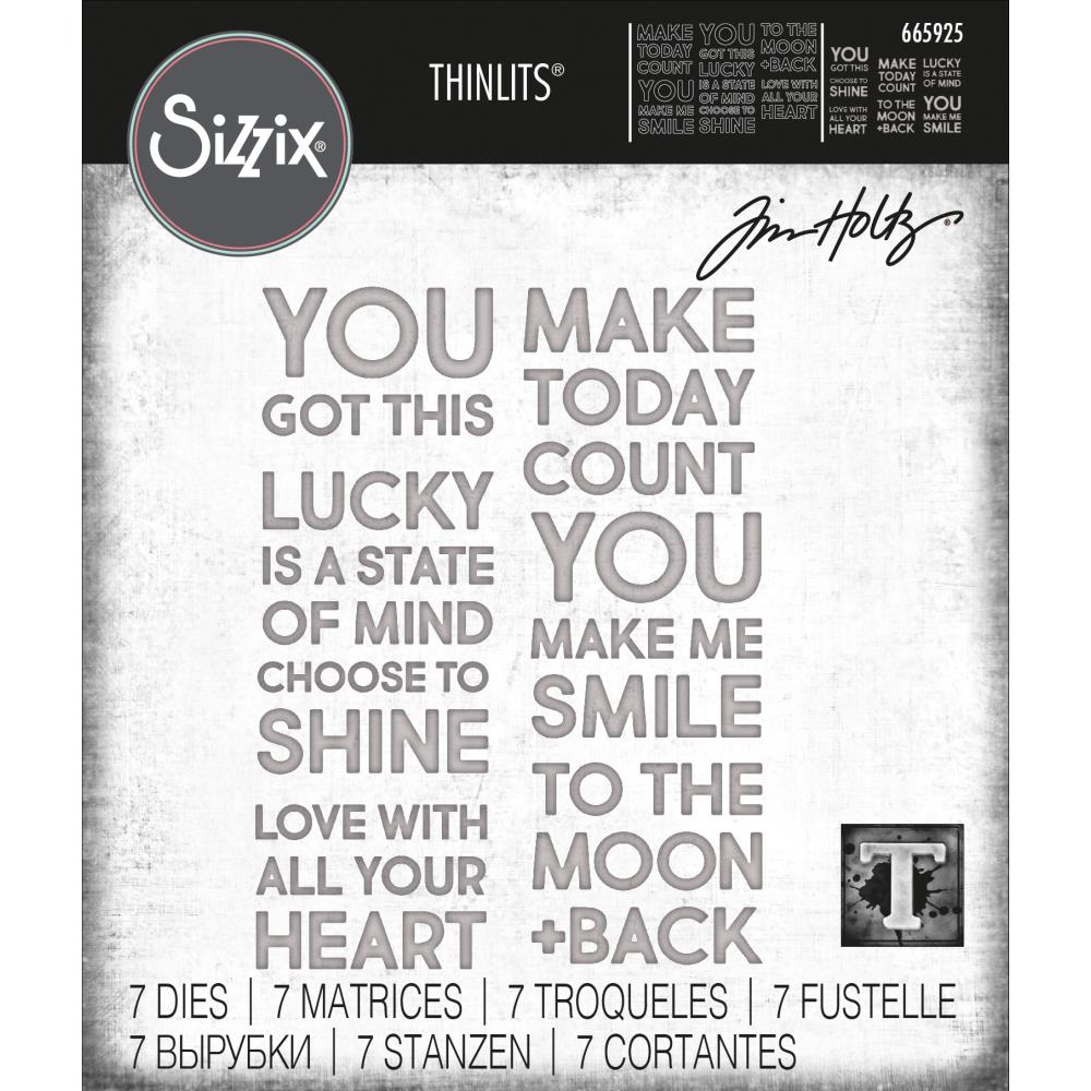 Sizzix Thinlits Dies By Tim Holtz - Bold Text 2