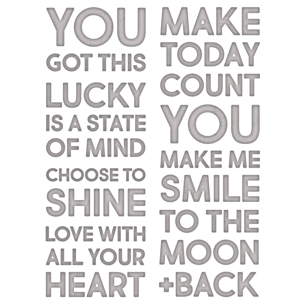 Sizzix Thinlits Dies By Tim Holtz - Bold Text #2