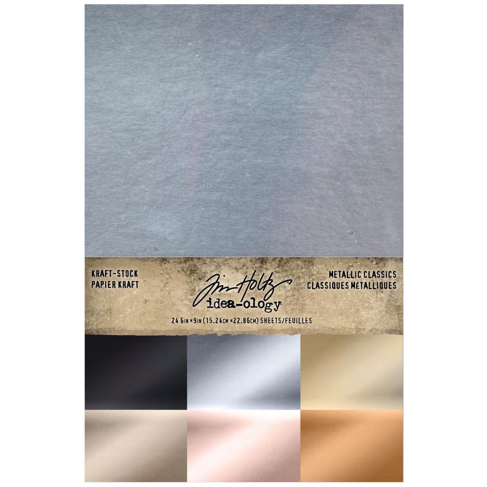 Idea-Ology Kraft-Stock Stack Cardstock Pad 6X9 - Metallic Classics