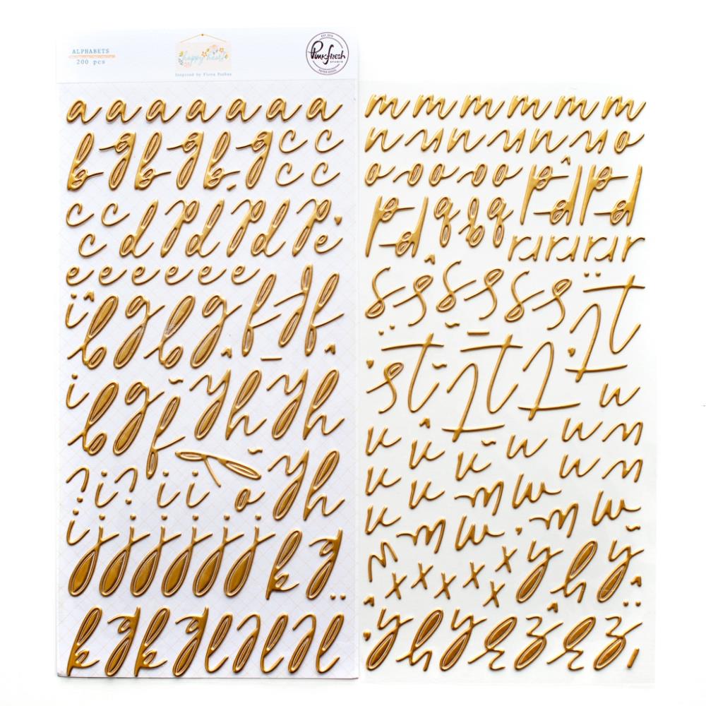 PinkFresh Puffy Alpha Stickers - Happy Heart