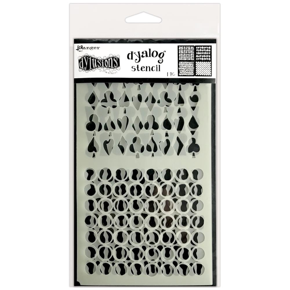 Dyan Reaveleys Dylusions Dyalog Stencil - Stencil It Again